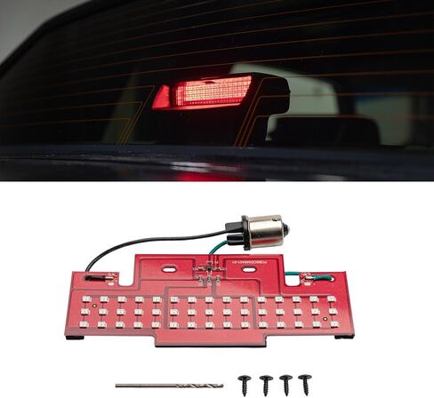 LEDGlow RestoLights Third Brake Light Kit Replacement Fits 1986-1987 Buick Regal & Grand National G-Body Car - Plug & Play - Upgrades 3rd Brake Lights Bulb to Ultra-Bright Red LED Lighting in Saudi Arabia