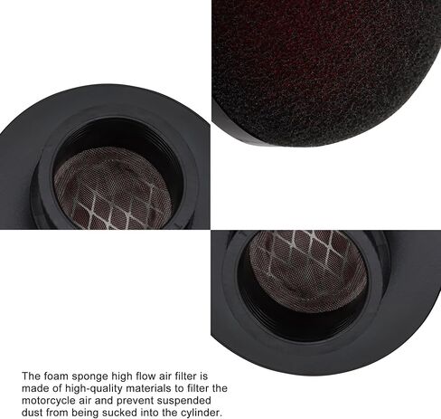GOOFIT Universal 38mm 2-stroke Engine mini circular sponge black air filter Replacement for Pocket Bike Mini Moto Scooter in Saudi Arabia