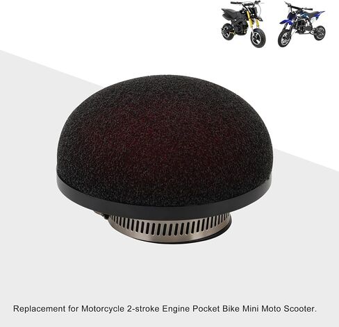 GOOFIT Universal 38mm 2-stroke Engine mini circular sponge black air filter Replacement for Pocket Bike Mini Moto Scooter in Saudi Arabia