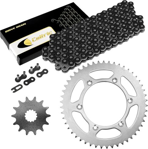 Caltric Black Drive Chain And Sprocket Kit Compatible with Yamaha Yz250 Yz250X 1999-2018 in Saudi Arabia
