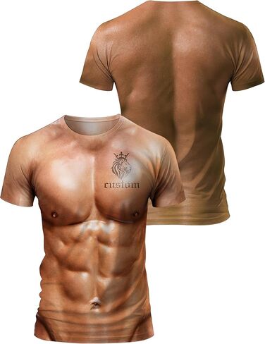 Custom T Shirts for Men Design Your Own Add Text/Photo/Logo Customized Shirts for Men Printed Front/Back in Saudi Arabia