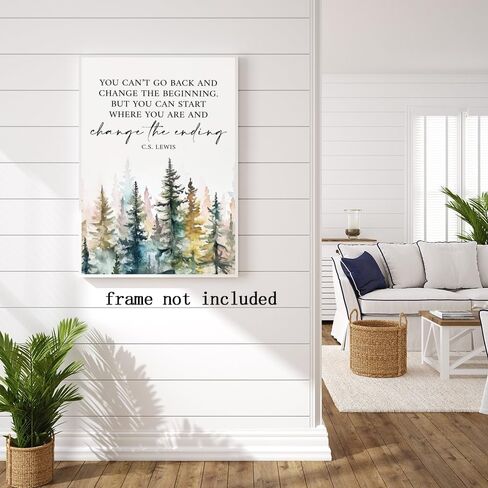 Motivational Office Wall Decor CS Lewis Quote Inspirational Wall Art Positive Affirmations Canvas Prints Encouraging Motivational Posters For Office Bedroom Living Room Home 12x18in Unframed in Saudi Arabia
