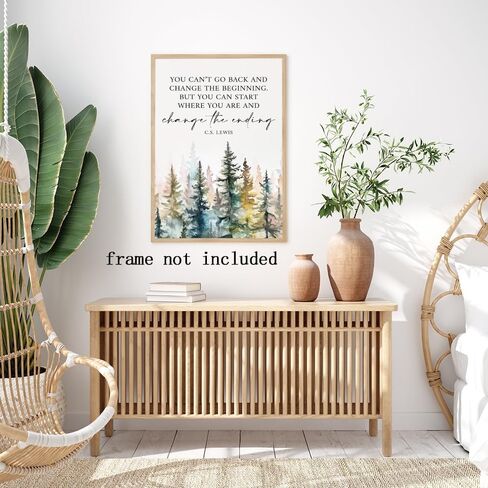Motivational Office Wall Decor CS Lewis Quote Inspirational Wall Art Positive Affirmations Canvas Prints Encouraging Motivational Posters For Office Bedroom Living Room Home 12x18in Unframed in Saudi Arabia