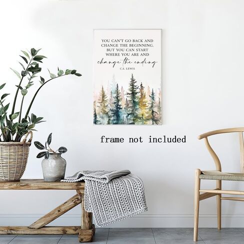 Motivational Office Wall Decor CS Lewis Quote Inspirational Wall Art Positive Affirmations Canvas Prints Encouraging Motivational Posters For Office Bedroom Living Room Home 12x18in Unframed in Saudi Arabia