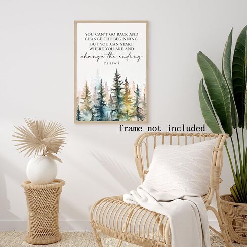 Motivational Office Wall Decor CS Lewis Quote Inspirational Wall Art Positive Affirmations Canvas Prints Encouraging Motivational Posters For Office Bedroom Living Room Home 12x18in Unframed in Saudi Arabia