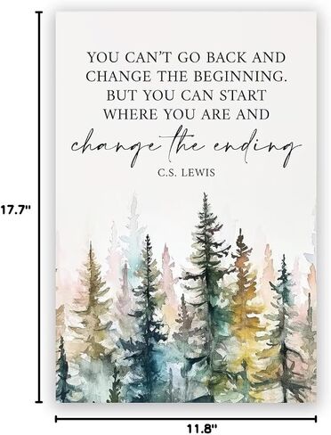 Motivational Office Wall Decor CS Lewis Quote Inspirational Wall Art Positive Affirmations Canvas Prints Encouraging Motivational Posters For Office Bedroom Living Room Home 12x18in Unframed in Saudi Arabia