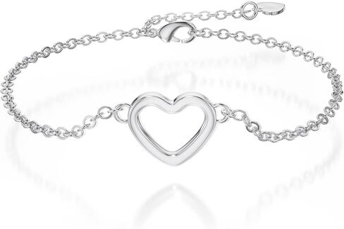 Bracelets for Women Sets 316L Hypoallergenic Surgical Steel Link Bracelets Womens Heart Bracelets Mother's Day Valentine's Day Christmas Day Gifts for Womens in Saudi Arabia