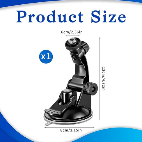 حامل شاشة كاميرا احتياطية للسيارة، دعامة تثبيت على الزجاج الأمامي، حامل كاميرا قابل للتعديل - حامل شاشة للكاميرات العكسية للسيارات in Kuwait
