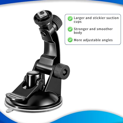 حامل شاشة كاميرا احتياطية للسيارة، دعامة تثبيت على الزجاج الأمامي، حامل كاميرا قابل للتعديل - حامل شاشة للكاميرات العكسية للسيارات in Kuwait