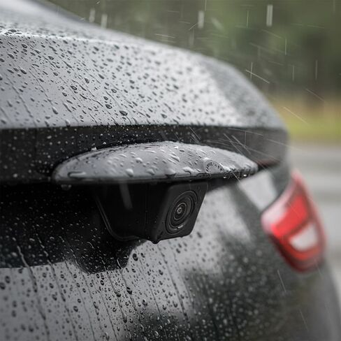 Backup Camera Rain Shield, Universal Car Rear View Camera Anti Rain Cover, Silicone Protection Cover for Reversing Cameras, Non Destructive Installation Protective Sticker for All Vehicles in Saudi Arabia