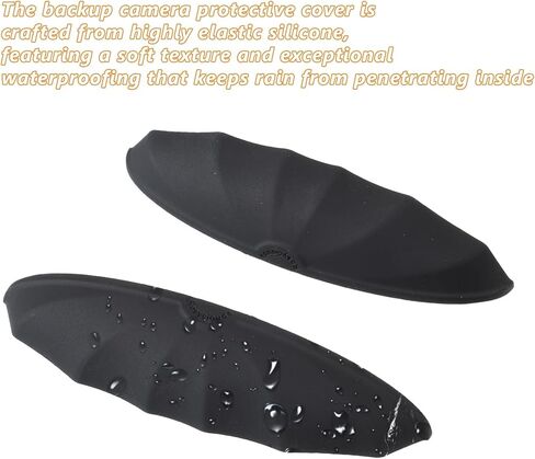 Backup Camera Rain Shield, Universal Car Rear View Camera Anti Rain Cover, Silicone Protection Cover for Reversing Cameras, Non Destructive Installation Protective Sticker for All Vehicles in Saudi Arabia