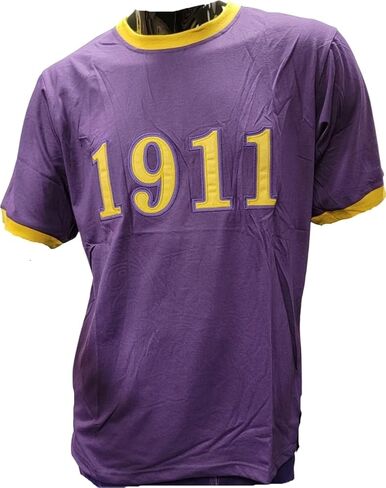 تي شيرت Omega Psi Phi Buffalo Dallas 1911 Ringer [كم قصير - أرجواني - 3XL] - ID#33653 in Kuwait