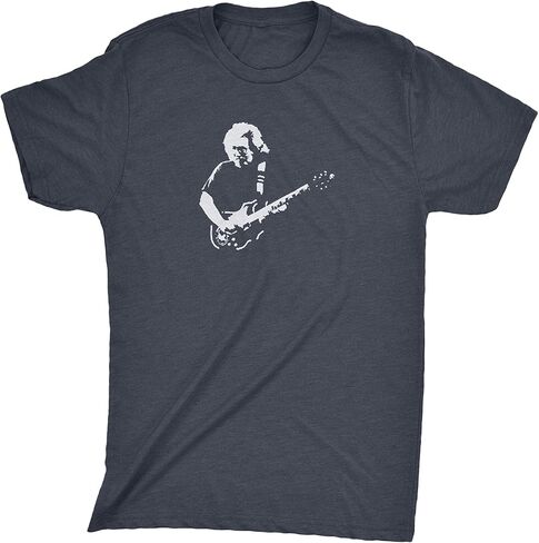 تي شيرت ZJ Deisgns Jerry Garcia Tribute Triblend تي شيرت عيون العالم الفاخر in Kuwait