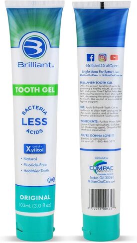 معجون أسنان رائع للعناية بالفم للأطفال خالٍ من الفلورايد، جل رذاذ مع إكسيليتول، نكهة الموز والفراولة للأعمار من 3 أشهر فما فوق، 2 أونصة سائلة، عبوتان in Kuwait