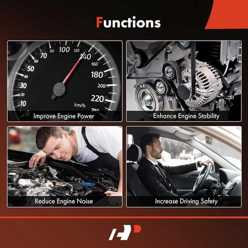 A-Premium Serpentine Belt 108.14 Inch Heavy-Duty For Ford & Chevrolet & GMC & Workhorse & Workhorse Custom Chassis- F-650, F-750, C2500, C3500, K2500, P32, W16, W18, W22 in Saudi Arabia