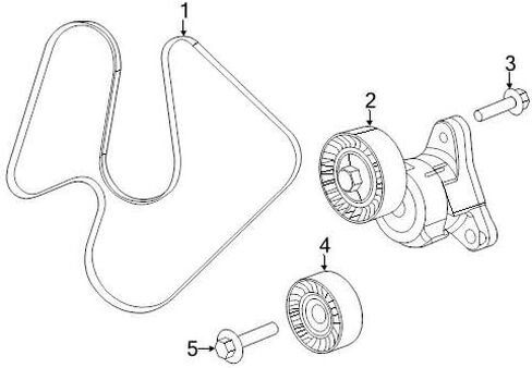 موبار 04627166AC حزام سيربنتين in Kuwait