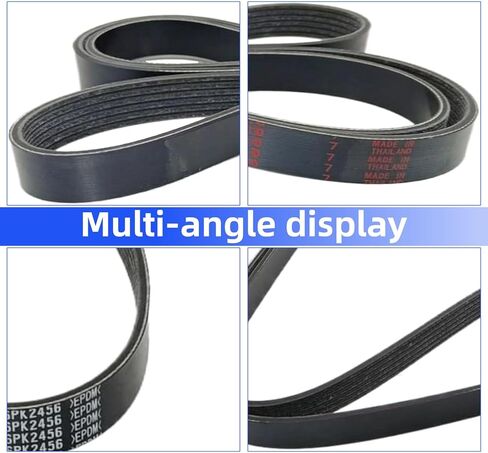 06E903137N 6PK2456 Serpentine Drive Belt Multi V-Belt Compatible with 3.0T Audi 2009-2011 A6(C6) 2007-2011 A6 Allroad Quattro in Kuwait