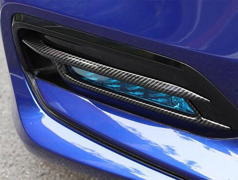 Car Accessories Fit for Honda Accord 10th Gen 2018-2020 ABS Exterior Front Fog Light Frame Cover Trim (Carbon Fiber) 2PCS Set in Saudi Arabia