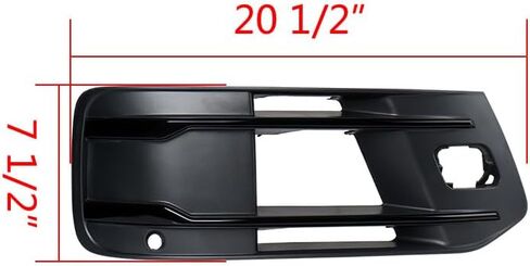 2X Black Front Lower Bumper Fog Light Grille Foglamp Cover Trim Compatible with 2016-2019 Audi Q7 Standard Sport Utility 4-Door OE AU1038151 AU1039151 in Saudi Arabia