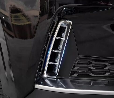 Front Fog Lights Covers Compatible with Kia Carnival 2026 2025 2024 2023 2022 Fog Lamp Frame Trim Exterior Car Accessories ABS 2PCS(Glossy Chrome Style) in Saudi Arabia
