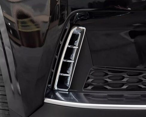 Front Fog Lights Covers Compatible with Kia Carnival 2026 2025 2024 2023 2022 Fog Lamp Frame Trim Exterior Car Accessories ABS 2PCS(Glossy Chrome Style) in Saudi Arabia