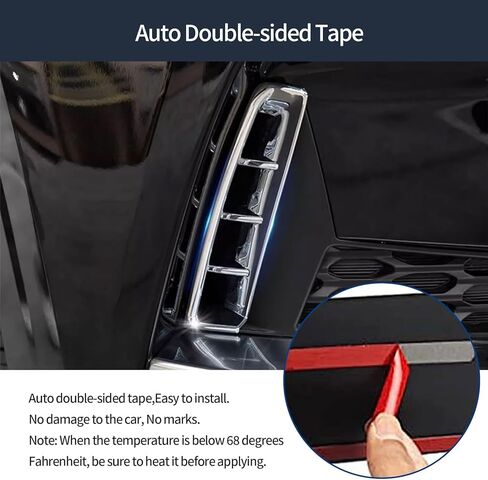 Front Fog Lights Covers Compatible with Kia Carnival 2026 2025 2024 2023 2022 Fog Lamp Frame Trim Exterior Car Accessories ABS 2PCS(Glossy Chrome Style) in Saudi Arabia