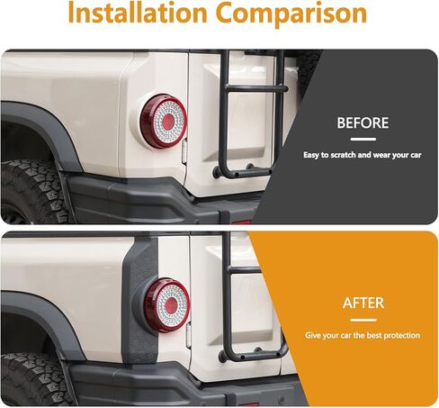 2PCS Tail Light Side Guard Cover Compatible with INEOS Grenadier 2022-2025 ABS Tail Light Covers Anti-Scratch Guard Protection Covers Trim Kit Exterior Accessories in Saudi Arabia