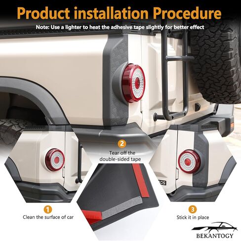 2PCS Tail Light Side Guard Cover Compatible with INEOS Grenadier 2022-2025 ABS Tail Light Covers Anti-Scratch Guard Protection Covers Trim Kit Exterior Accessories in Saudi Arabia