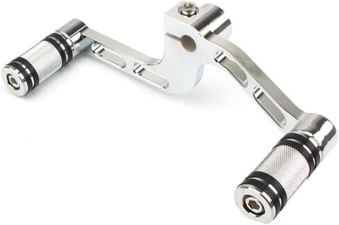 SIKUAI Motorcycle Heel Toe Gear Shift Lever + Shift Peg For Harley XL883 XL 1200 Mid-Controls, A Chrome Pattern in Kuwait