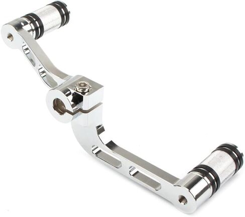 SIKUAI Motorcycle Heel Toe Gear Shift Lever + Shift Peg For Harley XL883 XL 1200 Mid-Controls, A Chrome Pattern in Kuwait