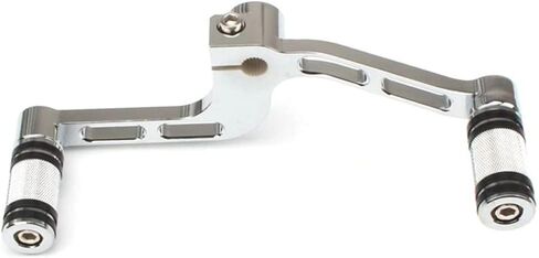 SIKUAI Motorcycle Heel Toe Gear Shift Lever + Shift Peg For Harley XL883 XL 1200 Mid-Controls, A Chrome Pattern in Kuwait