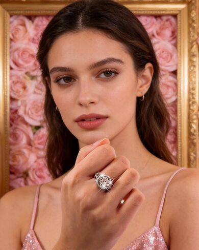 خاتم عقدة الساحرات للنساء، خاتم حماية الساحرات الأنيق، خاتم Anillo Nudo De Bruja Plata، مجوهرات عقدة سلتيك، هدايا عيد الحب للزوجة والصديقة in Kuwait