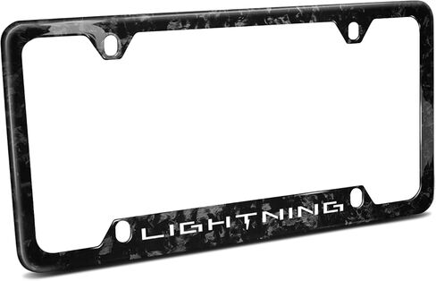 iPick Image for Ford F-150 Lightning Real Black Forged Carbon Fiber 50 States License Plate Frame in Saudi Arabia