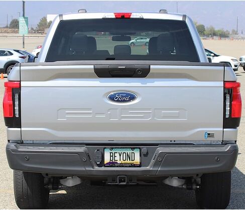 iPick Image for Ford F-150 Lightning Real Black Forged Carbon Fiber 50 States License Plate Frame in Saudi Arabia