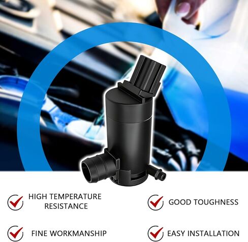 Windshield Wiper Washer Fluid Pump Replacement OEM#89017059 173686, Windshield Washer Pump Windshields Wiper Fluid Pumps with Rubber Grommet for Ford Lincoln Mazda Mercury Car Accessories in Kuwait