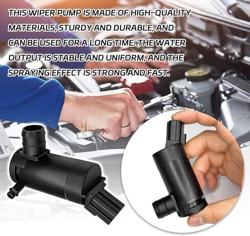 Windshield Wiper Washer Fluid Pump Replacement OEM#89017059 173686, Windshield Washer Pump Windshields Wiper Fluid Pumps with Rubber Grommet for Ford Lincoln Mazda Mercury Car Accessories in Kuwait