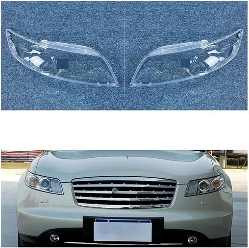 Headlamp Lens Cover Transparent Shell Headlight Glass Replace The Original Lampshade Compatible for Infiniti FX35 FX45 2004 2005 2006 2007(1PCS Right Side) in Saudi Arabia