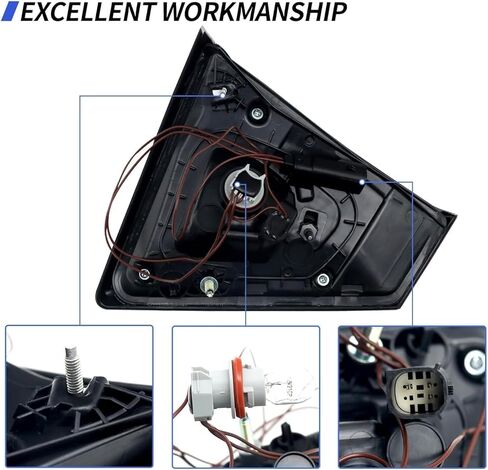 Inner Taillight Assembly Compatible with 2017-2019 Ford Escape Taillight Brake Light Replace Right Passenger Side Taillight Assembly GJ5Z13405F FO2802118 in Kuwait