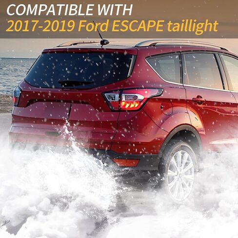 Inner Taillight Assembly Compatible with 2017-2019 Ford Escape Taillight Brake Light Replace Right Passenger Side Taillight Assembly GJ5Z13405F FO2802118 in Kuwait
