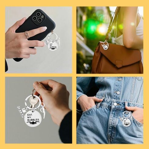 Funny Swimming Keychain Gifts for Coach Instructor Swim Team Trainer Humorous Inspirational Swimmer Keyring for Backpack Bag Wallet Swimming Stuff Accessory Swim Pool Party Favor Women Men in Kuwait