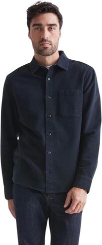 DUER Men's No Sweat Moleskin Shirt, Stretch Long Sleeve Button Up, Soft Cotton Clothing, Relaxed Outerwear Top in Kuwait