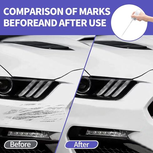 طلاء معدني مغناطيسي (J7) متوافق مع فورد، مزيل خدوش السيارة الفاخر للخدوش العميقة، قلم طلاء السيارة لإصلاح الخدوش طلاء ثنائي في واحد in Kuwait