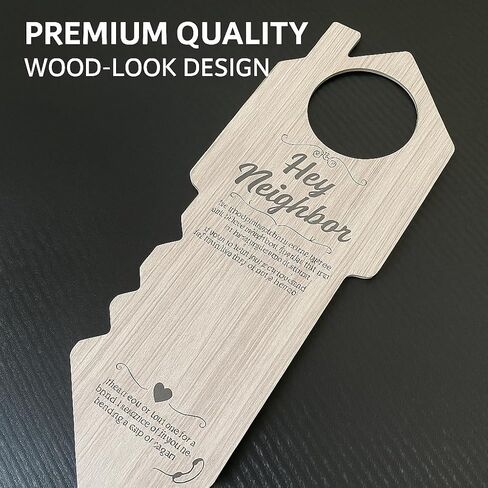 Hey Neighbor Real Estate Door Hangers with Business Card Slot, 50 Pack Open House Realtor Door Hangers for Real Estate Agents, Marketing Supplies 3.5 x 8.7 Inch in Kuwait