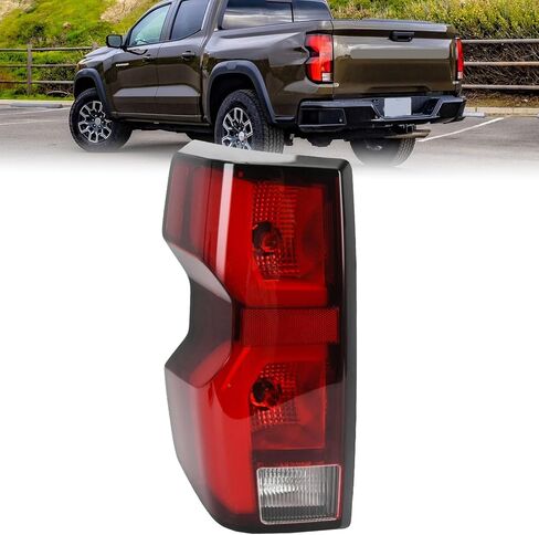 Rear Bumper Tail Light Fit for 2023-2025 Chevy/Chevrolet Colorado LH Replacement of Red Brake Lamp Parking Lights With Halogen Bulb in Saudi Arabia