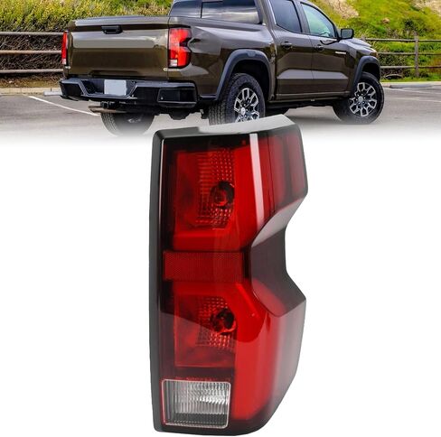 Rear Bumper Tail Light Fit for 2023-2025 Chevy/Chevrolet Colorado LH Replacement of Red Brake Lamp Parking Lights With Halogen Bulb in Kuwait