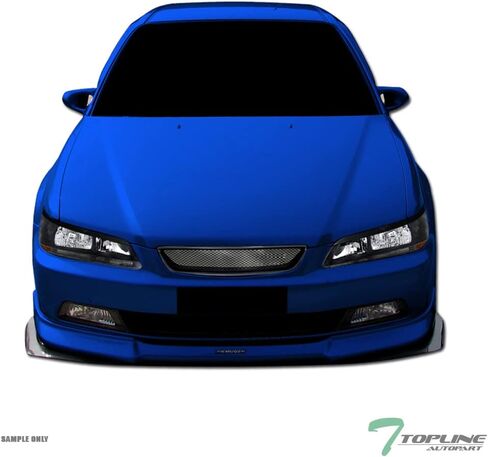 7422440569559 Compatible With 1998-2002 Honda Accord 2 Door Coupe Glossy Black T-R Aluminum Mesh Front Bumper Grill Grille in Kuwait