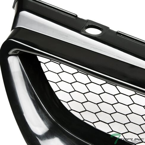 7422440569559 Compatible With 1998-2002 Honda Accord 2 Door Coupe Glossy Black T-R Aluminum Mesh Front Bumper Grill Grille in Kuwait