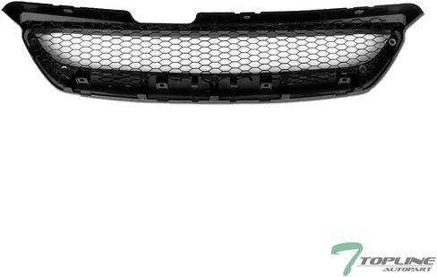7422440569559 Compatible With 1998-2002 Honda Accord 2 Door Coupe Glossy Black T-R Aluminum Mesh Front Bumper Grill Grille in Kuwait
