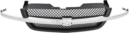Garage-Pro Grille Assembly Compatible with 2003-2006 Chevrolet Silverado 1500 Includes 2007 Classic Chrome Shell with Textured Black Insert in Saudi Arabia