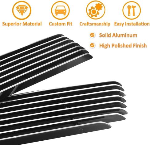 متوافق مع 2001 2002 تشيفي سيلفرادو 2500 HD و01 02 سيلفرادو 3500 شبكة أمامية مصقولة باللون الفضي كومبو in Kuwait